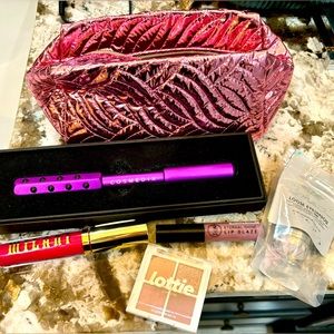 Makeup bundle- includes bag- Milani, Karla, Cosmedix face roller, Lottie